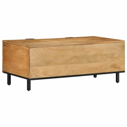 Stolik kawowy Brązowy 100x54x40 cm Drewno lite Mango