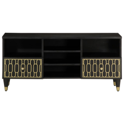 Szafka pod telewizor, 100x33x46 cm, lite drewno mango