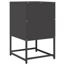 Szafka nocna Czarna 36x39x60,5 cm Stal walcowana na zimno