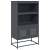 Komoda wysoka Antracyt 68x39x123 cm Stal
