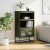 Komoda Oliwkowo-zielona 68x39x123 cm Stal