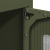 Komoda Oliwkowo-zielona 68x39x123 cm Stal