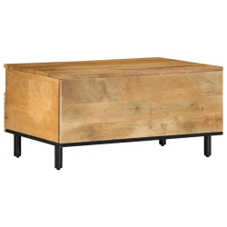 Stolik kawowy Brązowy 80x54x40 cm Drewno lite Mango