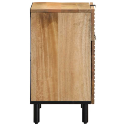 Szafka nocna Brązowa 50x33x60 cm Drewno lite Mango