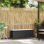 Ławka ogrodowa z poduszką Czarna 110x30x40,5 cm Polirattan