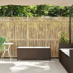 Ławka ogrodowa z poduszką Szara 110x30x40,5 cm Polirattan