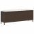 Ławka ogrodowa z poduszką Szara 110x30x40,5 cm Polirattan