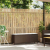 Ławka ogrodowa z poduszką Szara 110x30x40,5 cm Polirattan
