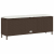 Ławka ogrodowa z poduszką Szara 110x30x40,5 cm Polirattan
