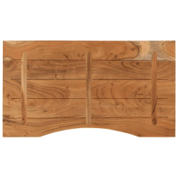 Blat biurka, 100x50x2,5 cm, prostokątny, lite drewno akacjowe