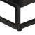 Szafka pod TV, czarna, 110x30x40 cm, lite drewno mango i żelazo