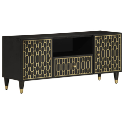 Szafka pod telewizor, 105x33x46 cm, lite drewno mango