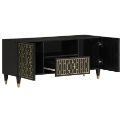 Szafka pod telewizor, 105x33x46 cm, lite drewno mango