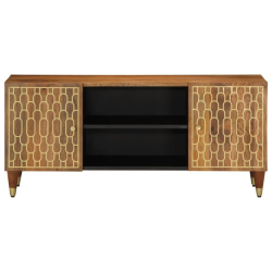 Szafka pod telewizor, 105x33x46 cm, lite drewno mango