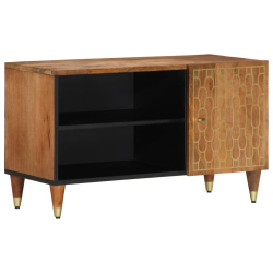 Szafka pod telewizor, 80x33x46 cm, lite drewno mango