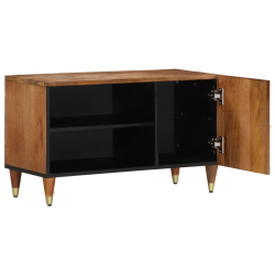 Szafka pod telewizor, 80x33x46 cm, lite drewno mango