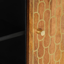 Szafka pod telewizor, 80x33x46 cm, lite drewno mango