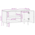 Szafka pod telewizor, 80x33x46 cm, lite drewno mango