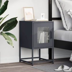 Szafka nocna Antracyt 36x39x60,5 cm Stal walcowana na zimno