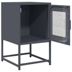 Szafka nocna Antracyt 36x39x60,5 cm Stal walcowana na zimno