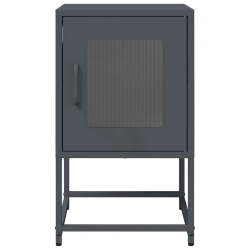 Szafka nocna Antracyt 36x39x60,5 cm Stal walcowana na zimno
