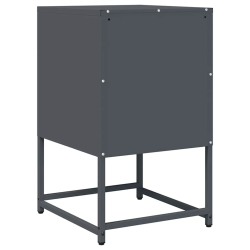 Szafka nocna Antracyt 36x39x60,5 cm Stal walcowana na zimno