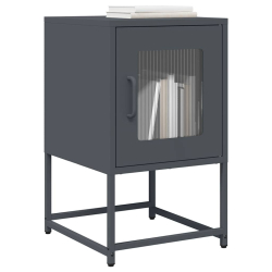 Szafka nocna Antracyt 36x39x60,5 cm Stal walcowana na zimno