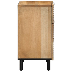 Szafka nocna Brązowa 50x33x62 cm Drewno lite Mango
