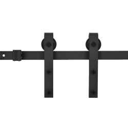 System do montażu drzwi przesuwnych SKIEN, 200 cm, stal, czarny