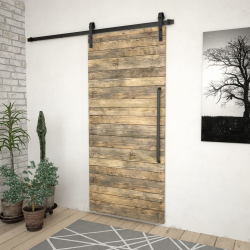 System do montażu drzwi przesuwnych SKIEN, 200 cm, stal, czarny