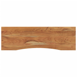 Blat biurka, 140x50x2,5 cm, prostokątny, lite drewno akacjowe