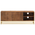 Szafka pod TV, 110x30x40 cm, lite drewno mango i żelazo
