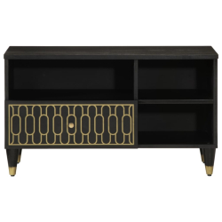 Szafka pod telewizor, 80x33x46 cm, lite drewno mango