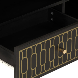 Szafka pod telewizor, 80x33x46 cm, lite drewno mango