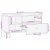 Szafka pod telewizor, 80x33x46 cm, lite drewno mango