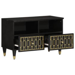 Szafka pod telewizor, 70x33x46 cm, lite drewno mango