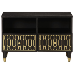 Szafka pod telewizor, 70x33x46 cm, lite drewno mango