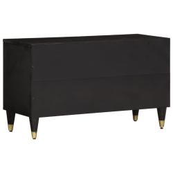Szafka pod telewizor, 80x31,5x46 cm, lite drewno mango