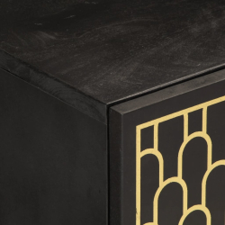 Szafka pod telewizor, 80x31,5x46 cm, lite drewno mango