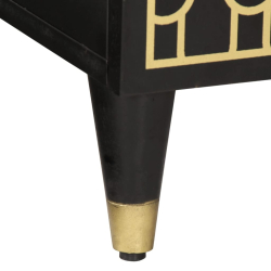 Szafka pod telewizor, 80x31,5x46 cm, lite drewno mango