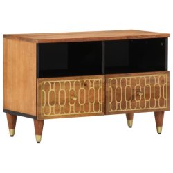 Szafka pod telewizor, 70x33x46 cm, lite drewno mango