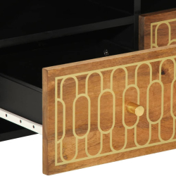 Szafka pod telewizor, 70x33x46 cm, lite drewno mango