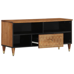 Szafka pod telewizor, 100x33x46 cm, lite drewno mango