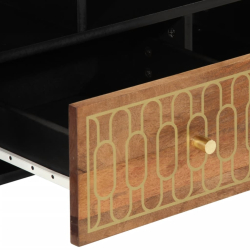 Szafka pod telewizor, 100x33x46 cm, lite drewno mango