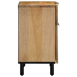 Szafka nocna Brązowa 50x33x60 cm Drewno lite Mango