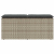 Ławka ogrodowa z poduszką Jasnoszara 110x40x44 cm Polirattan