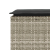 Ławka ogrodowa z poduszką Jasnoszara 110x40x44 cm Polirattan