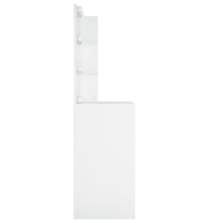Toaletka z oświetleniem LED, biała, 60x40x140 cm