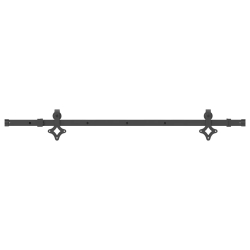 System do montażu drzwi przesuwnych, 152,5 cm, stal, czarny