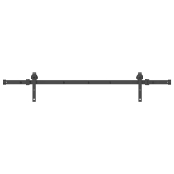 System do montażu drzwi przesuwnych, 152,5 cm, stal, czarny